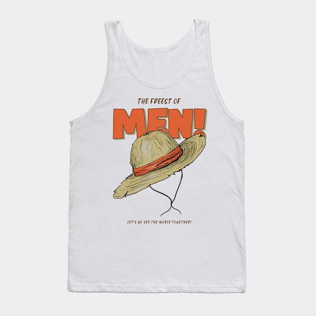 The Free Men of The Sea Are Pirates Tank Top by Blinxs